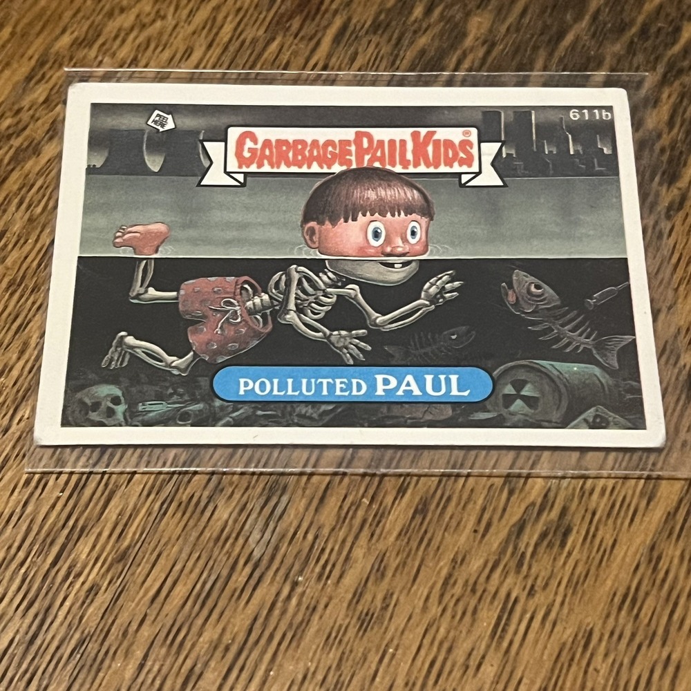 Polluted Paul 611b Garbage Pail Kids GPK Original Series 15 Card 1988 Topps BB2